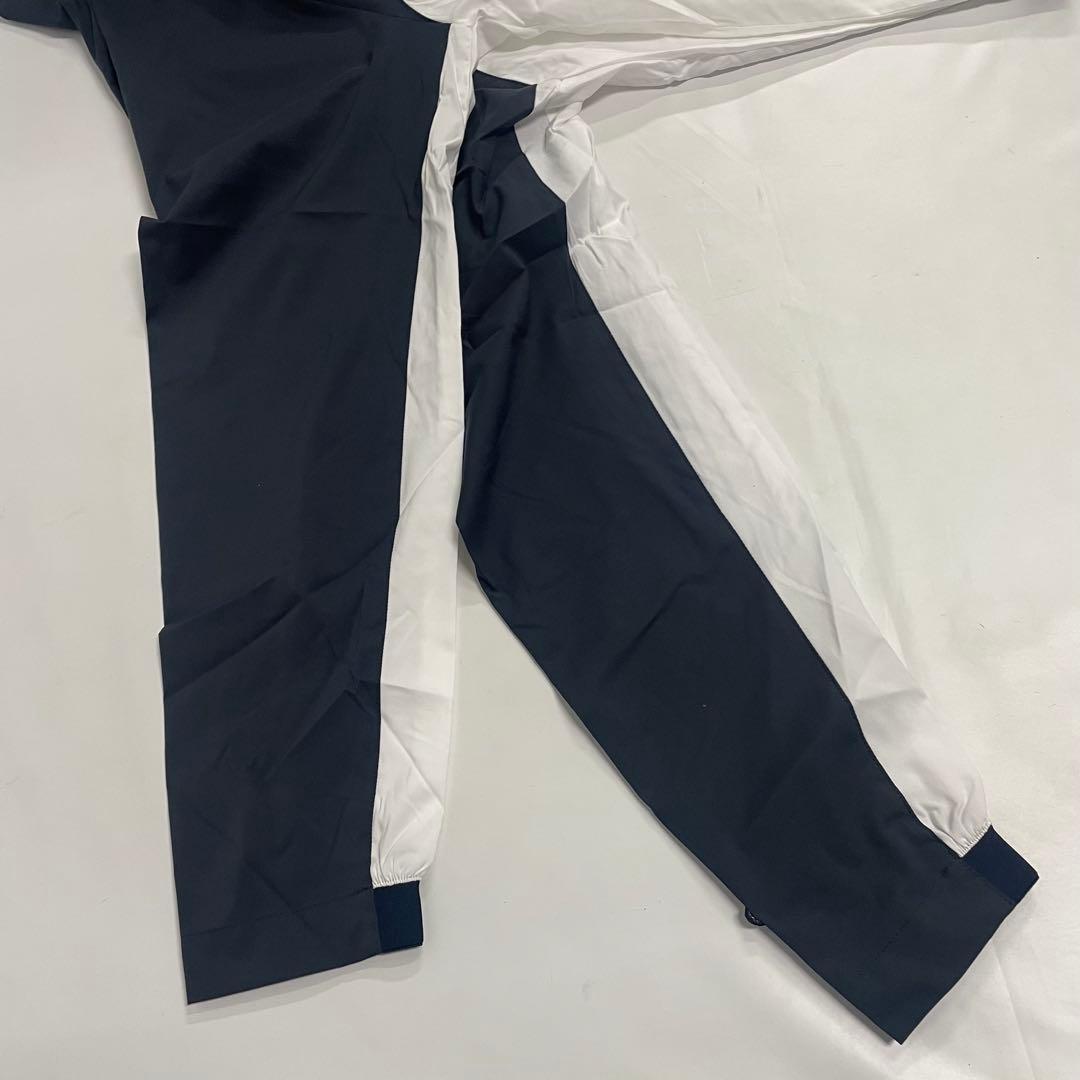 FIDRA ゴルフウェア ストレッチ ブロッキングジャケット XL 白×紺①