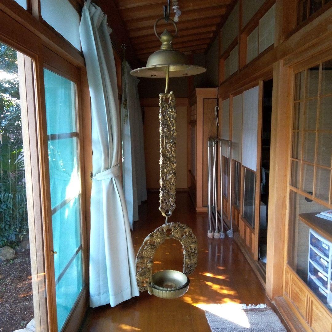 キャンドルホルダー　お灯明　ティーライトキャンドル　アンティーク　縦約５９センチ