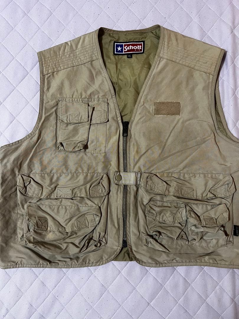 schott ショット　ビンテージ　フィッシングベスト　希少　激レア　USA