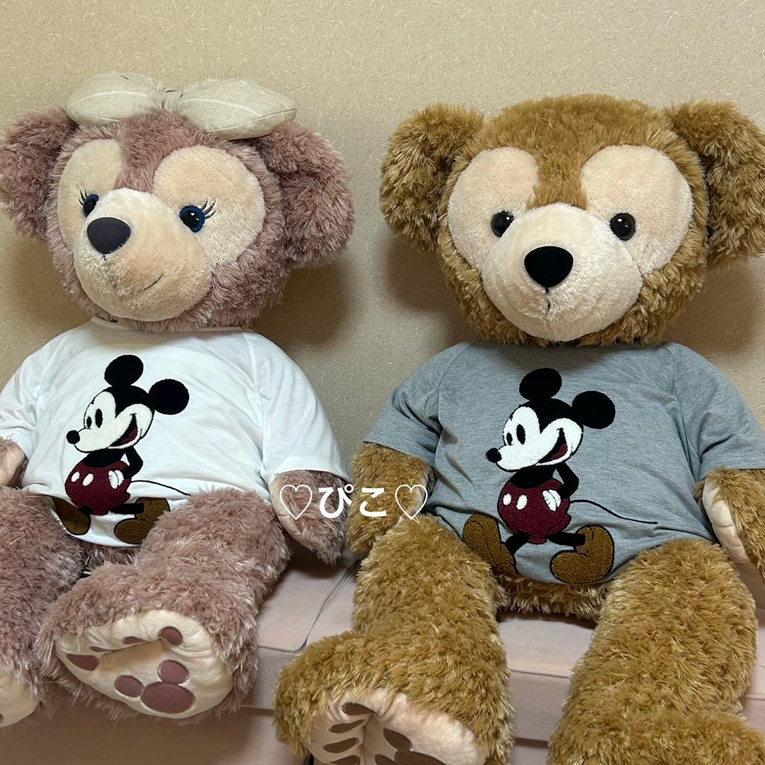 ディズニー 初期 ダッフィー&シェリーメイ ぬいぐるみ セット LLサイズ