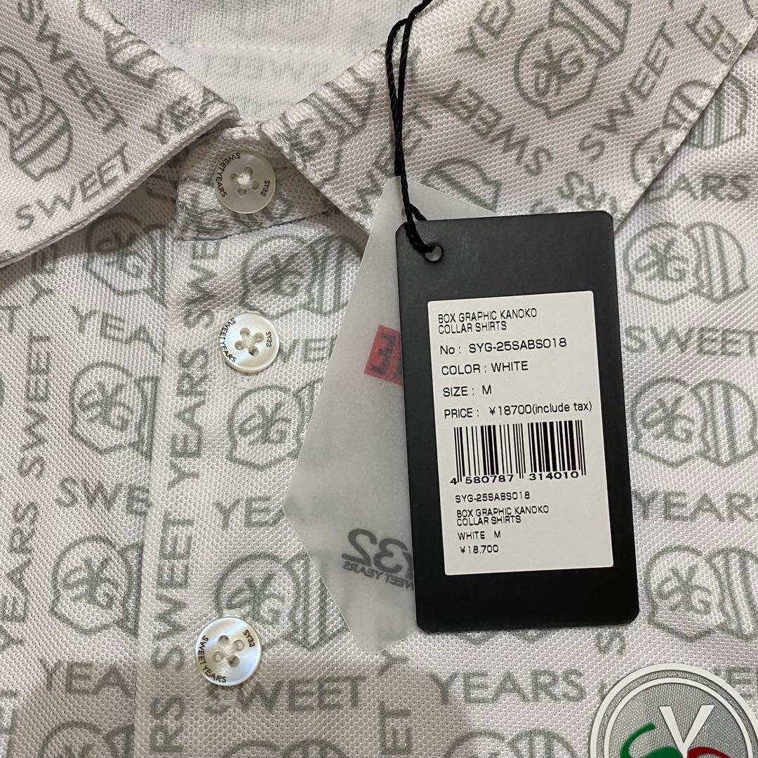 【SY32 SWEET YEARS】ポロシャツ M ホワイト