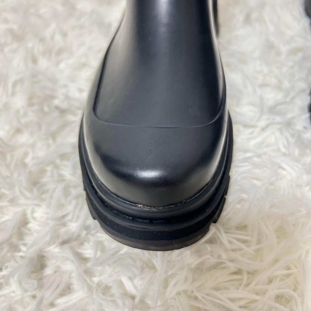 エーグル　ソフトレイン2 ラバーブーツ　サイドゴア　ブラック　38 24センチ