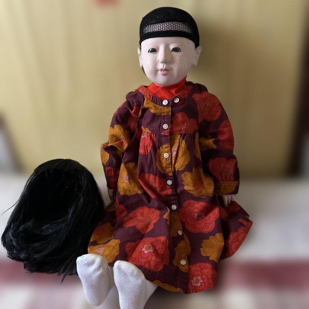 市松人形 戦前　約100年前　大型73センチ ☆最終価格☆