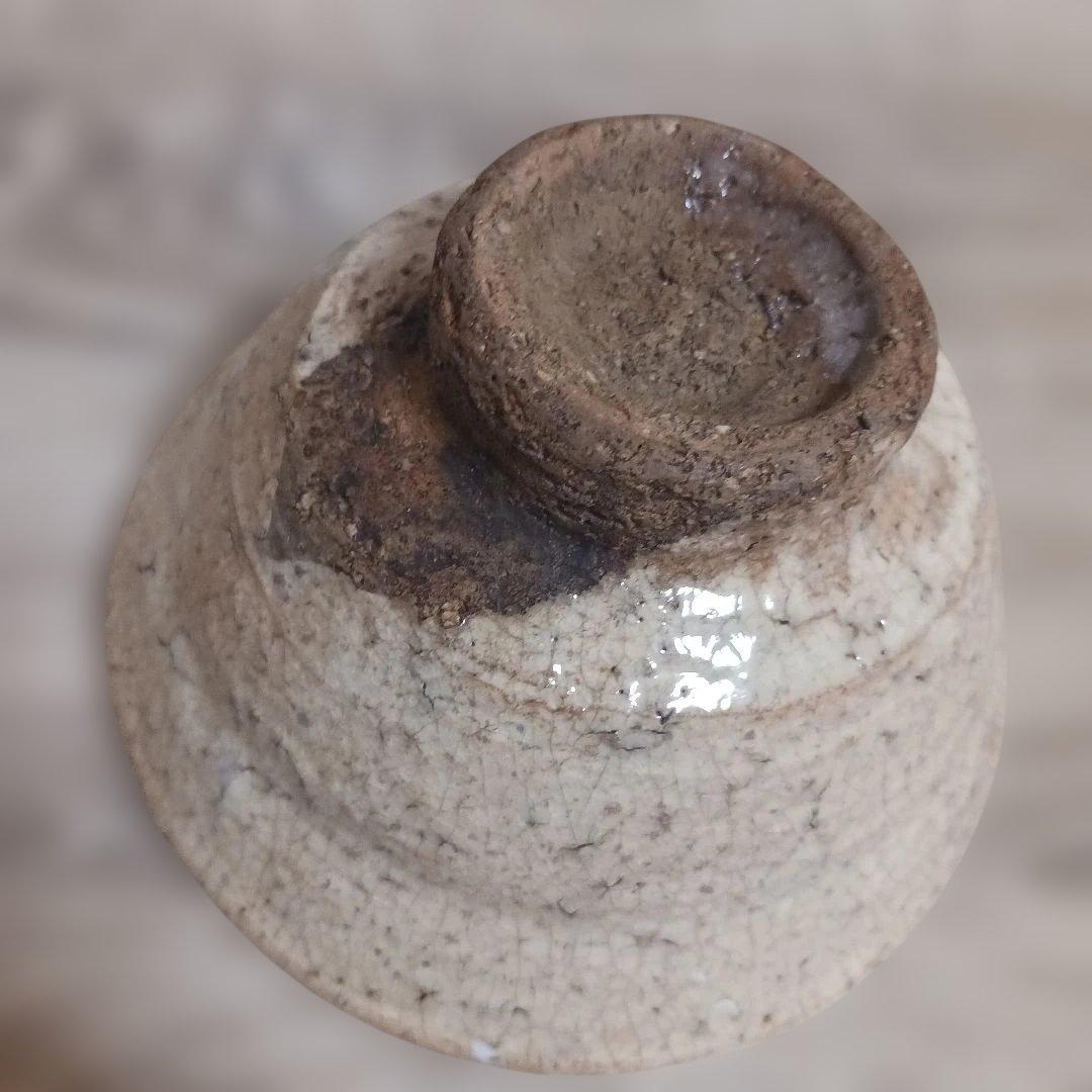 九世　三輪雪堂箱書き「二代休雪作」　古萩茶碗