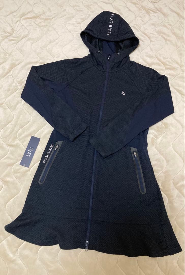 パーリーゲイツ　ドロストフーディーワンピース　パーリーゲイツワンピースジャケット