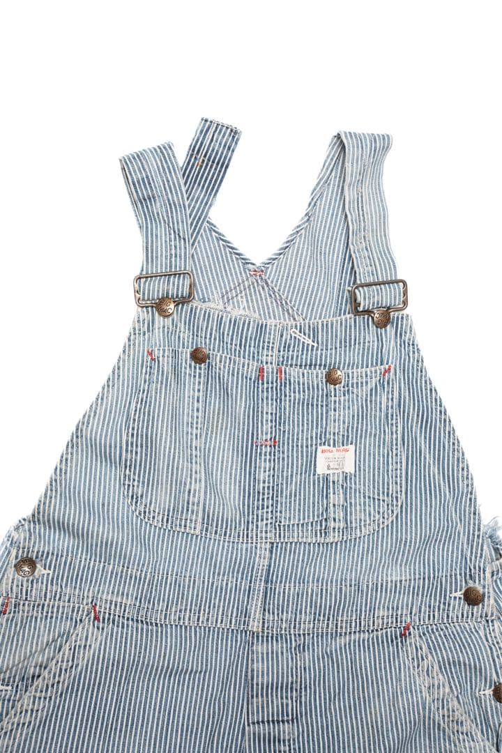 60s BIGMAC オーバーオール　ヒッコリー　古着　ヴィンテージ