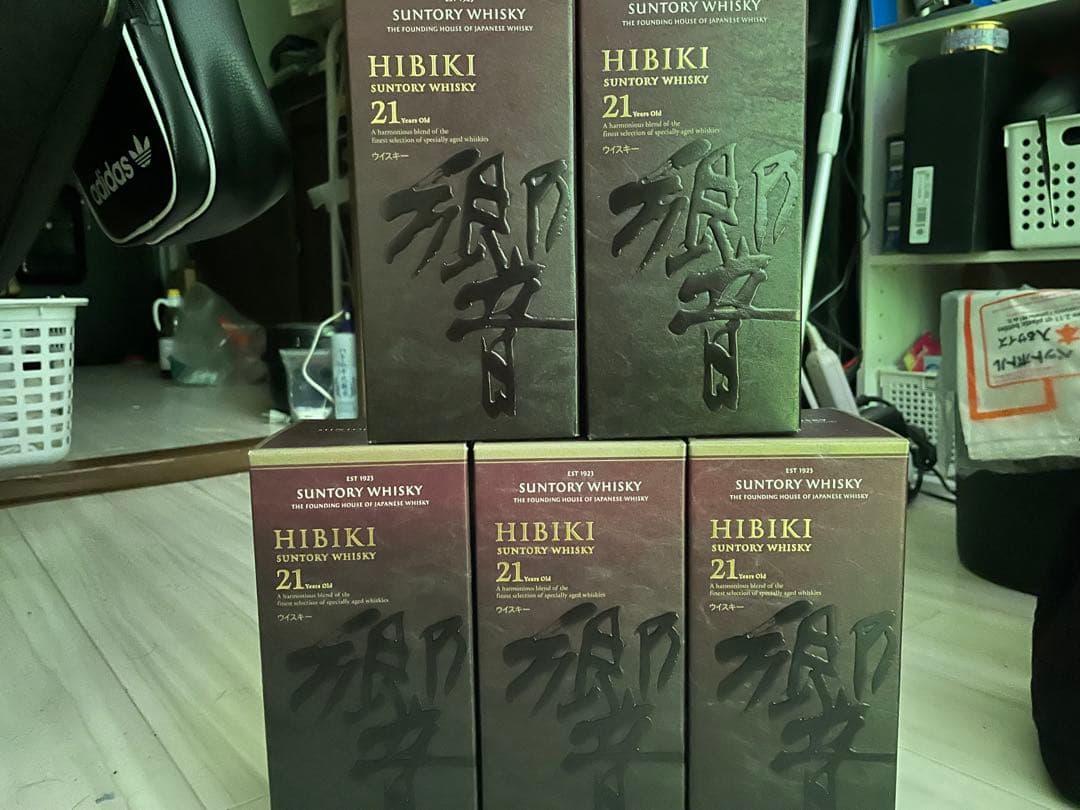 響21年空箱空瓶５本セット・白州18年空箱・山崎18年空箱