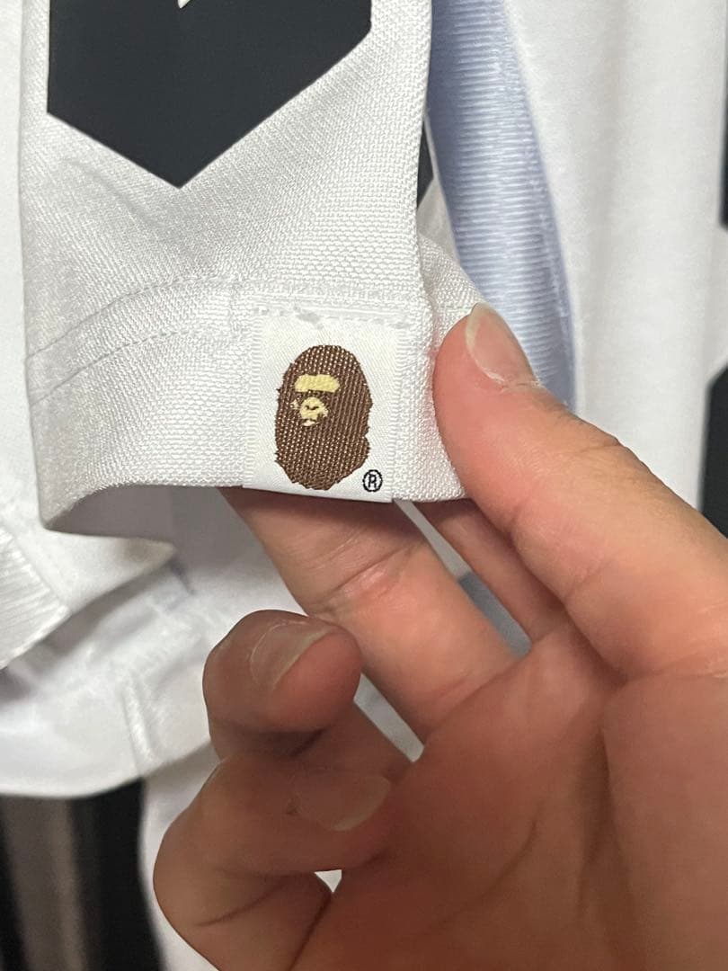 BAPE 93番 ホワイトポロシャツ