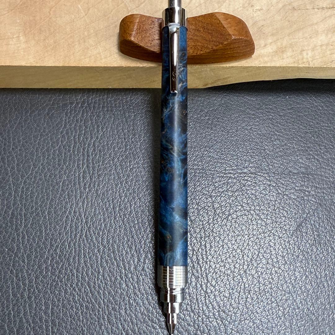 188楓瘤スタビ　木製シャーペン　最強低重心溝付き　ステンレス