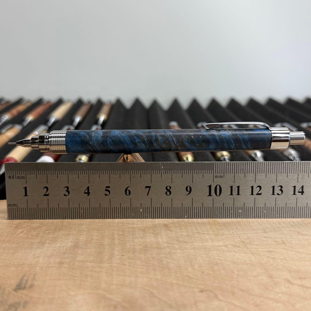 188楓瘤スタビ　木製シャーペン　最強低重心溝付き　ステンレス