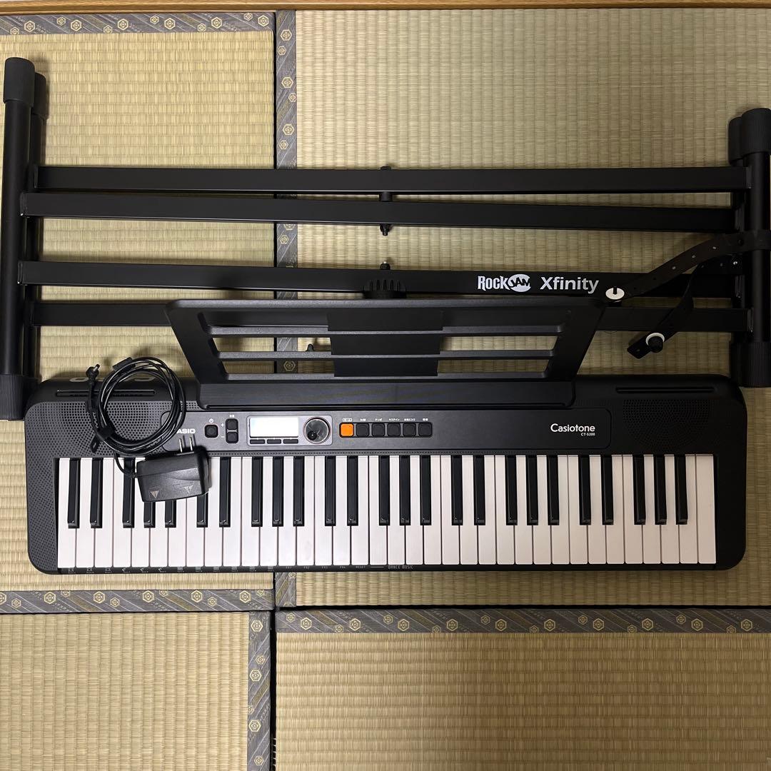 Casiotone CT-S200 61鍵盤キーボード　スタンド