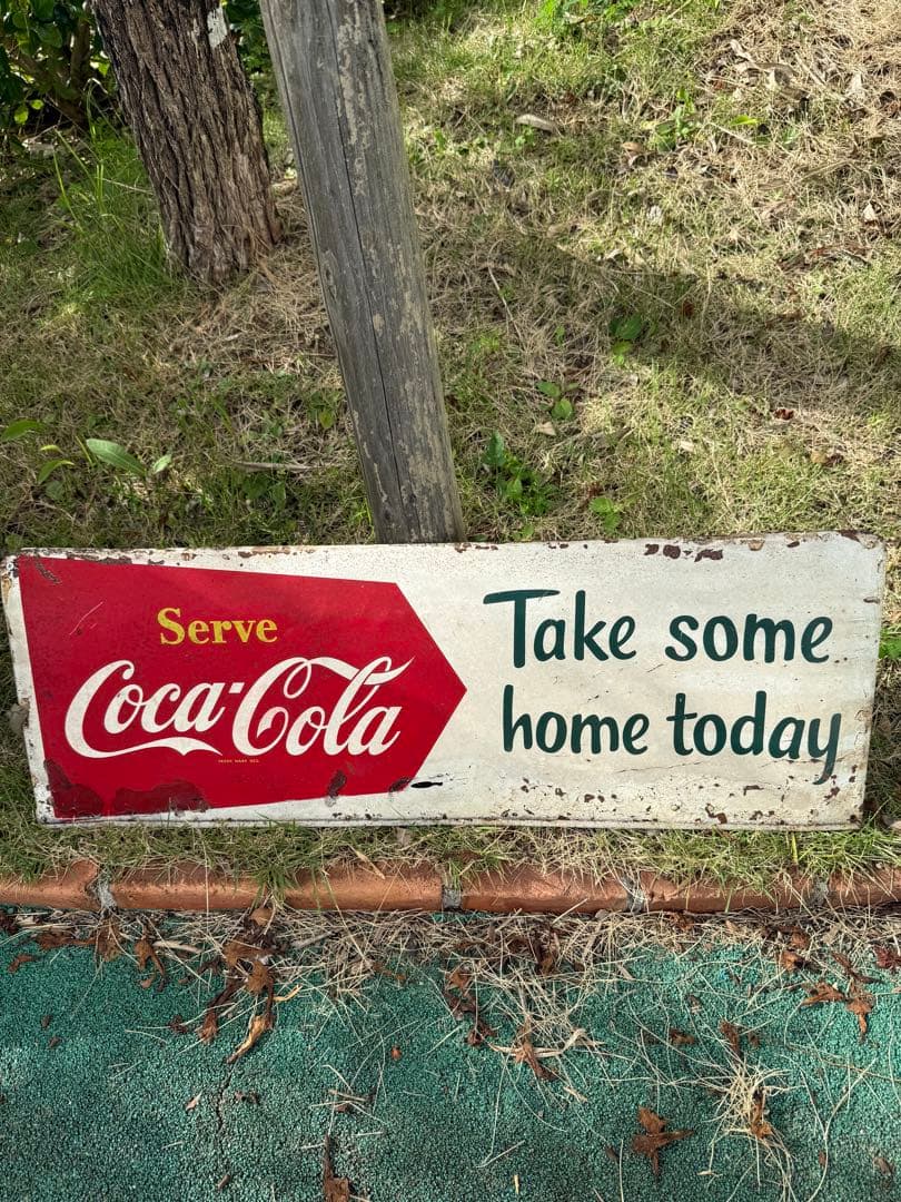 ヴィンテージ　コカコーラ看板　アメリカン雑貨　ミリタリー