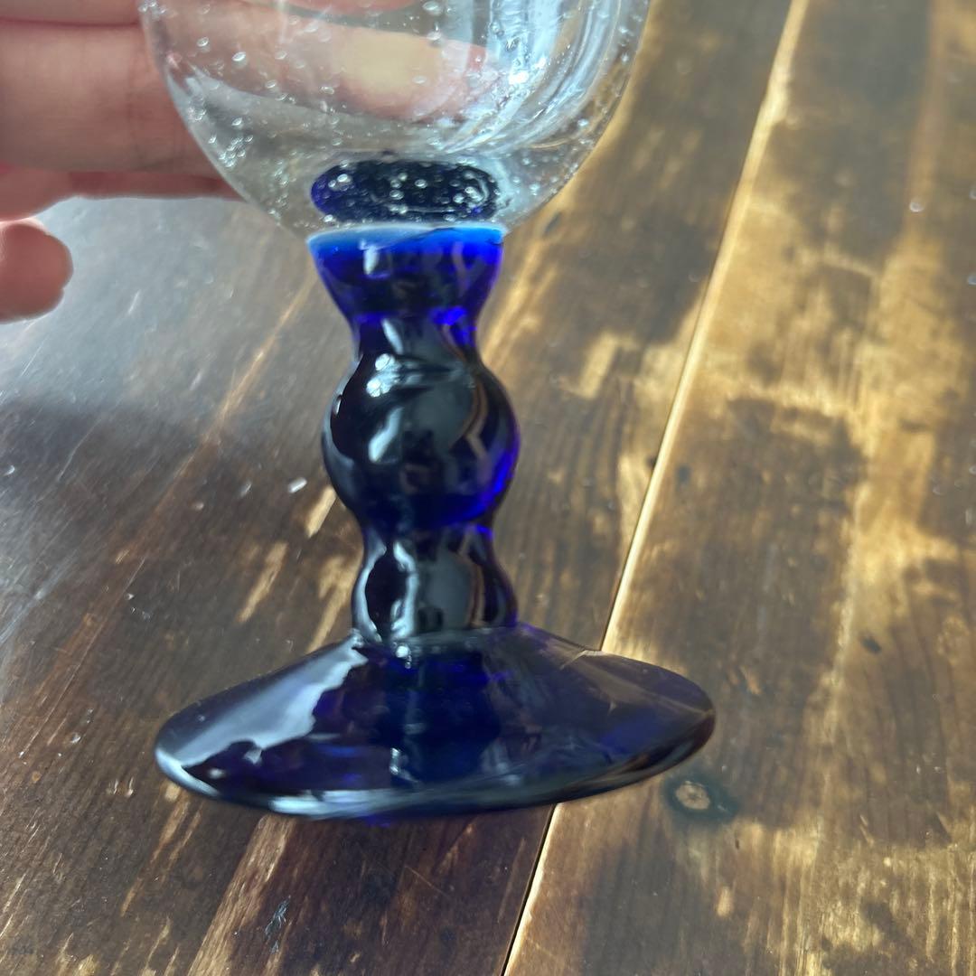 ガラス作家　ミネウチモネ　1点もの　綺麗なイエローグラス　作家物　小さめグラス