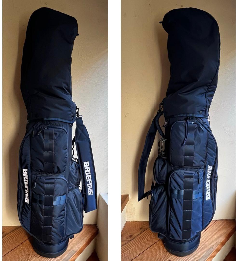 BRIEFING キャディバッグ ゴルフバッグ　ネイビー　美品