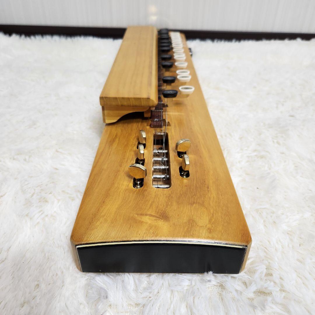 【美品♪アンプ音出し確認済】スズキ 高級手工芸 大正琴 桐 電気