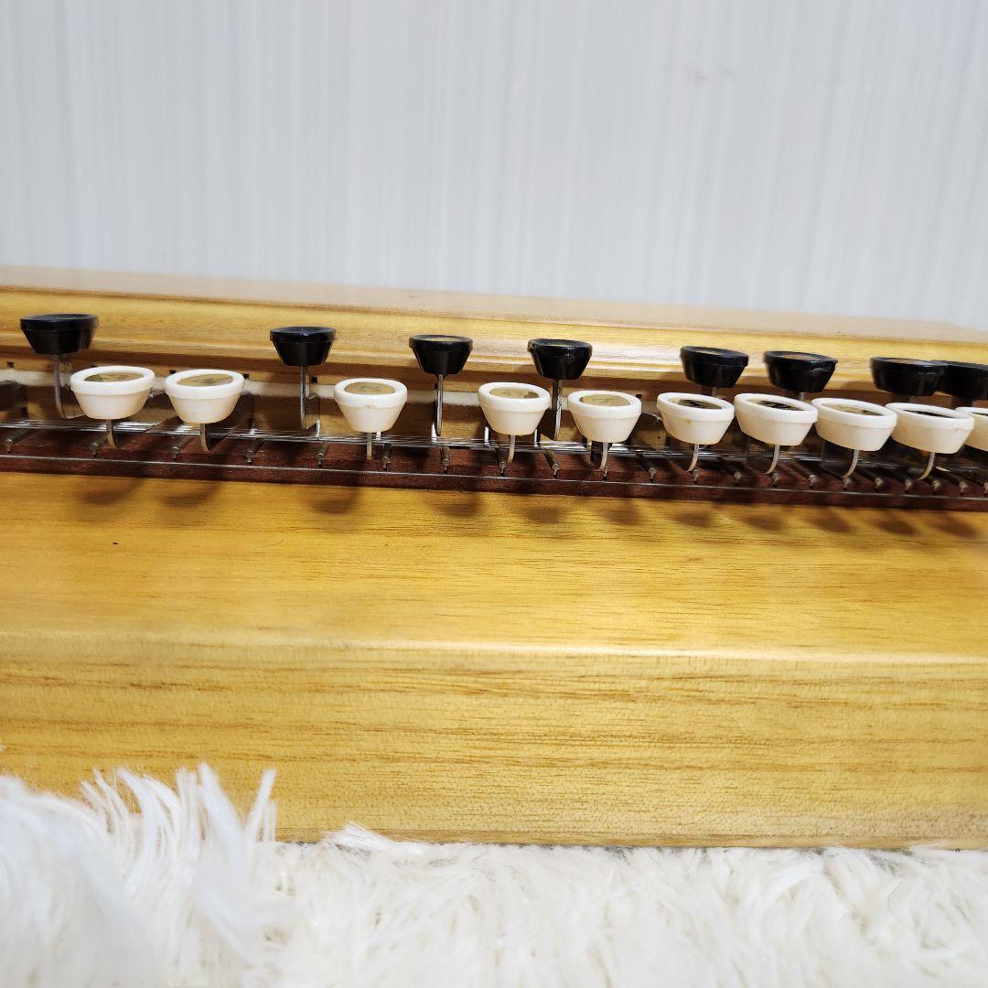 【美品♪アンプ音出し確認済】スズキ 高級手工芸 大正琴 桐 電気