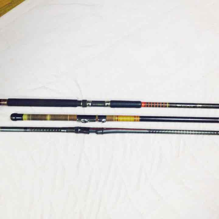 振り出しロッド 三本セット 海 ヒラマサ NFT SHIMANO