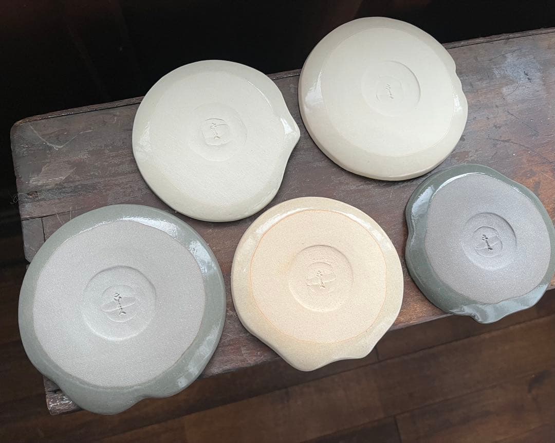 レア★六兵衛窯　未使用　仔犬小皿セット　神坂雪佳　中村芳中　清水焼　光琳画譜琳派