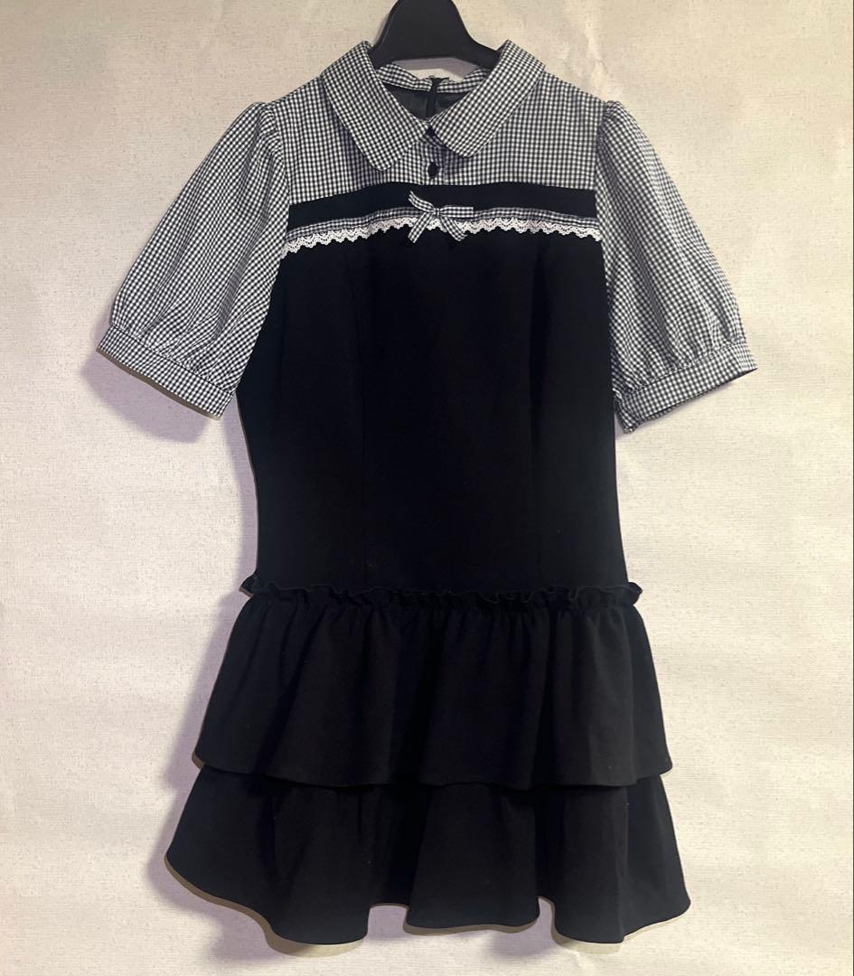 evelyn ドッキングティアードワンピース