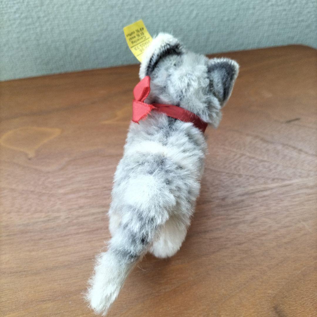 ビンテージ　シュタイフ　Tabby キャット　猫　下から２番目サイズ