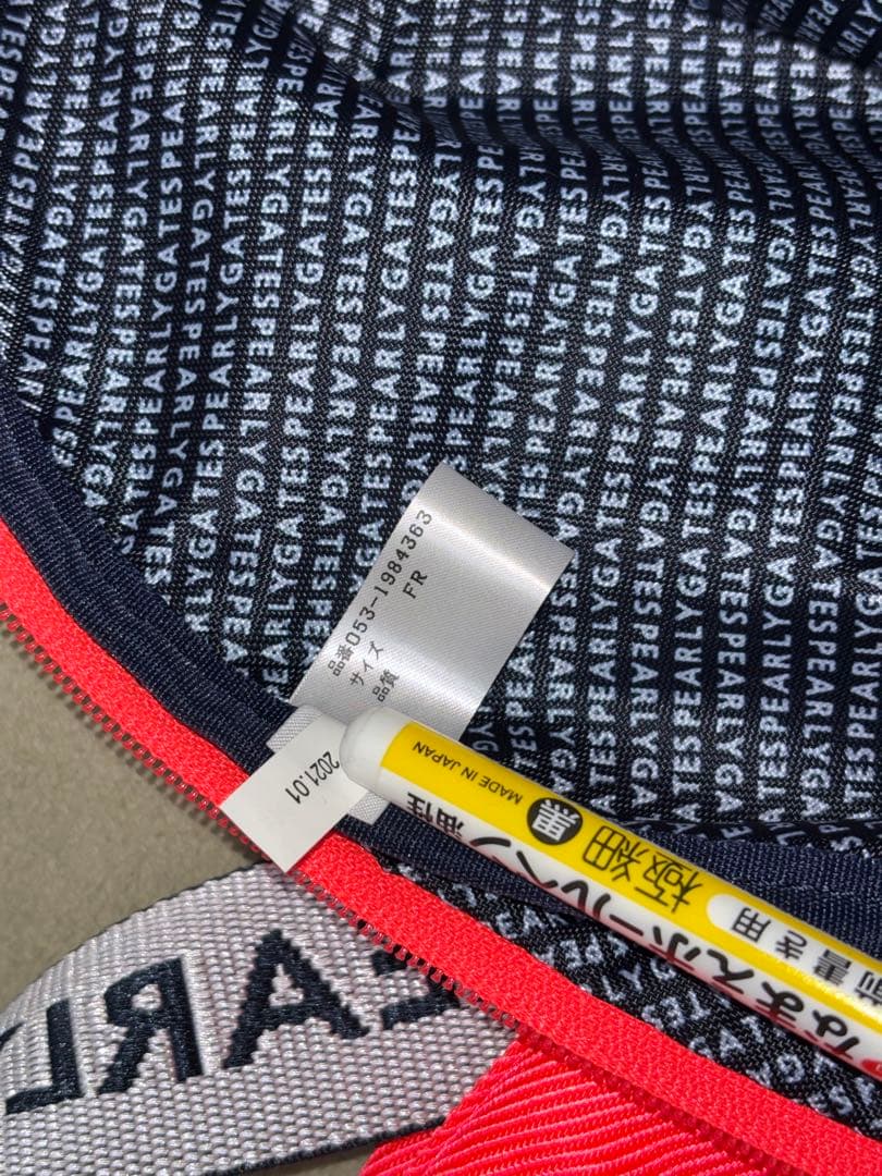 （新品）パーリーゲイツ、蛍光オレンジ色、クラブケース、サブバッグ、希少品