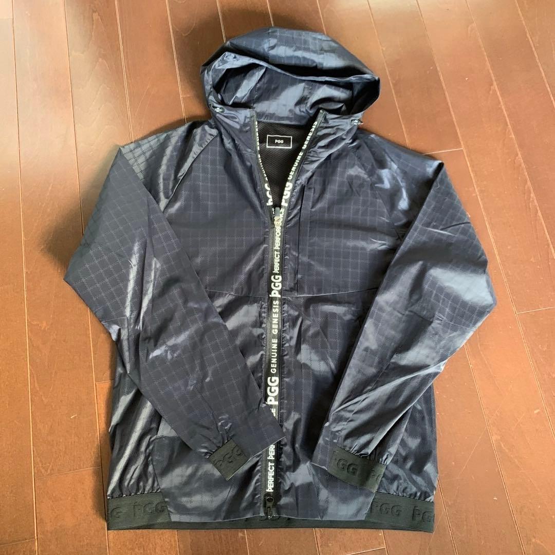 パーリーゲイツPGGタフレックススーパーストレッチ紺色サイズ4