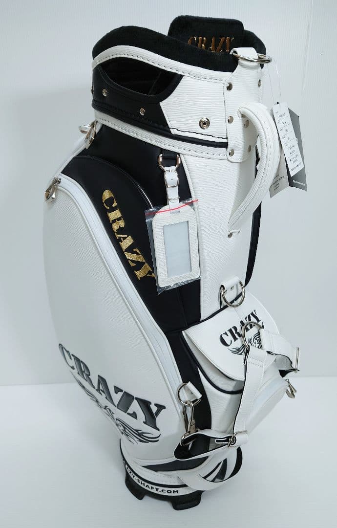 CRAZY クレイジー、キャディバッグ ホワイト【新品】