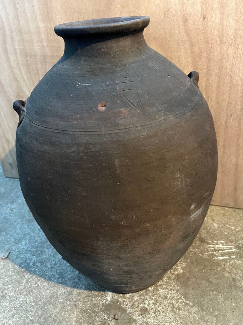 備前焼 古備前 桃山時代大陶印　上作 2耳壺大壺アンティーク風状態が良現状品のみ