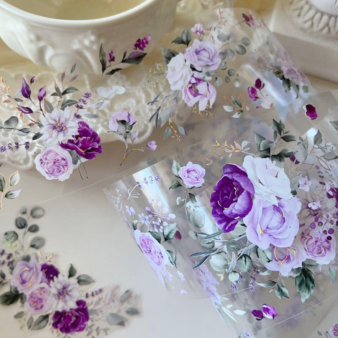 ⭐️SALE⭐️ 壹洱原创《紫薰》海外マスキングテープ　マステ 【1927】