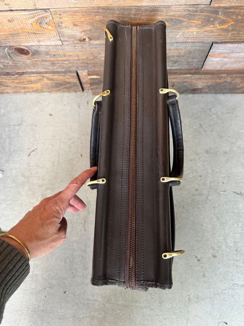 【美品　ストラップ付き】OLD COACH BUSINESS BAG