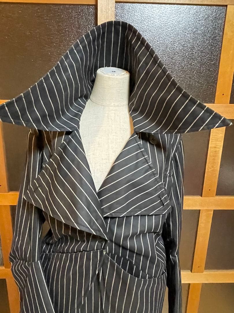 DelinquentGirl ストライプフリルドレス