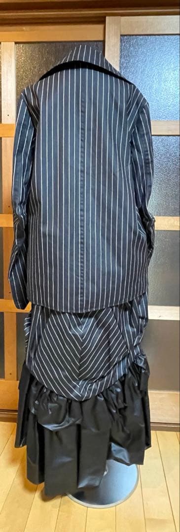 DelinquentGirl ストライプフリルドレス