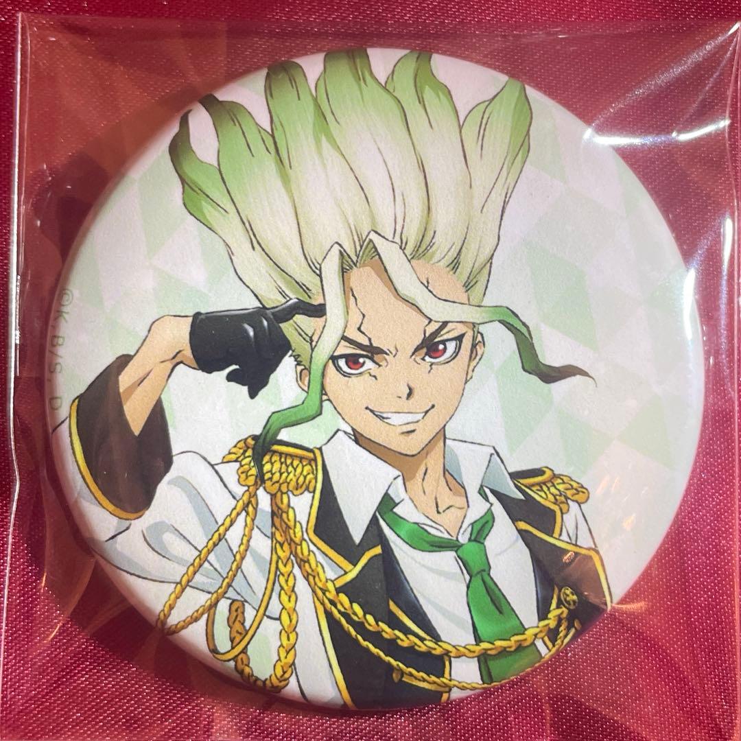 アイドル　石神千空　缶バッジ　Dr.stone