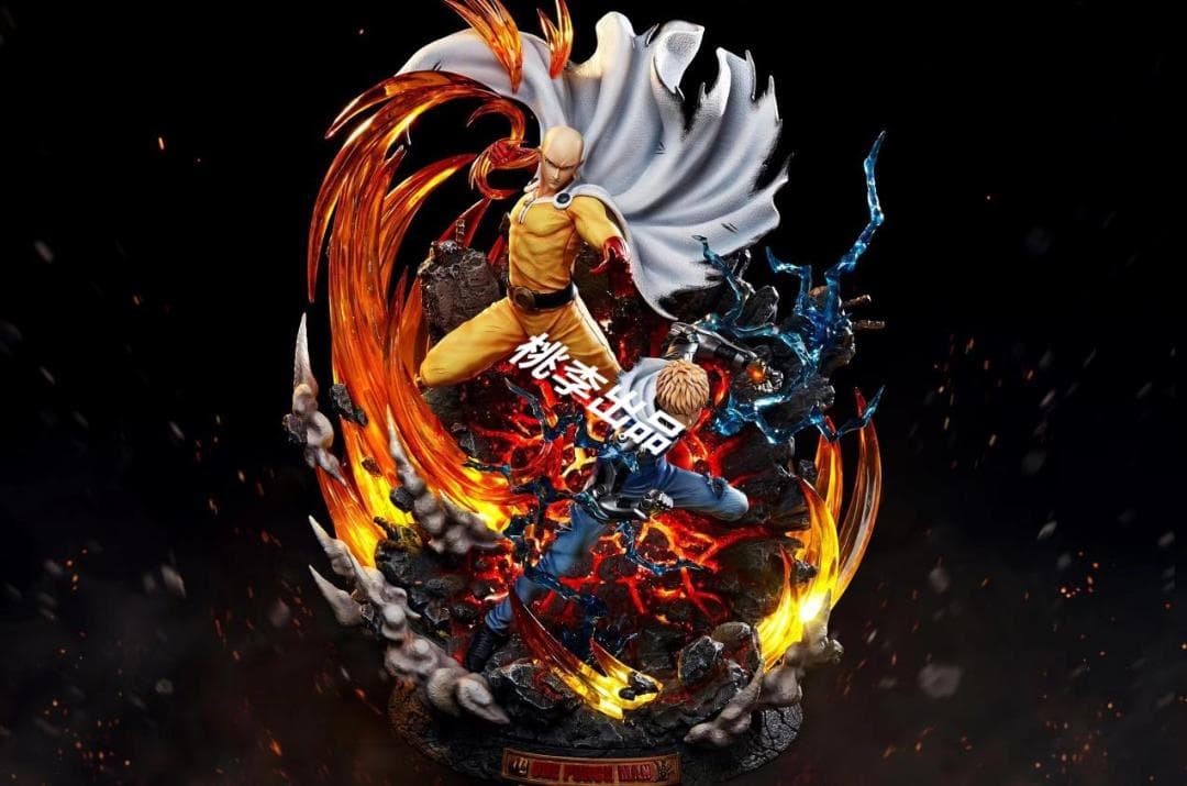 新品未開封『ワンパンマン』サイタマ＆ジェノス  ガレージキット スタチュー