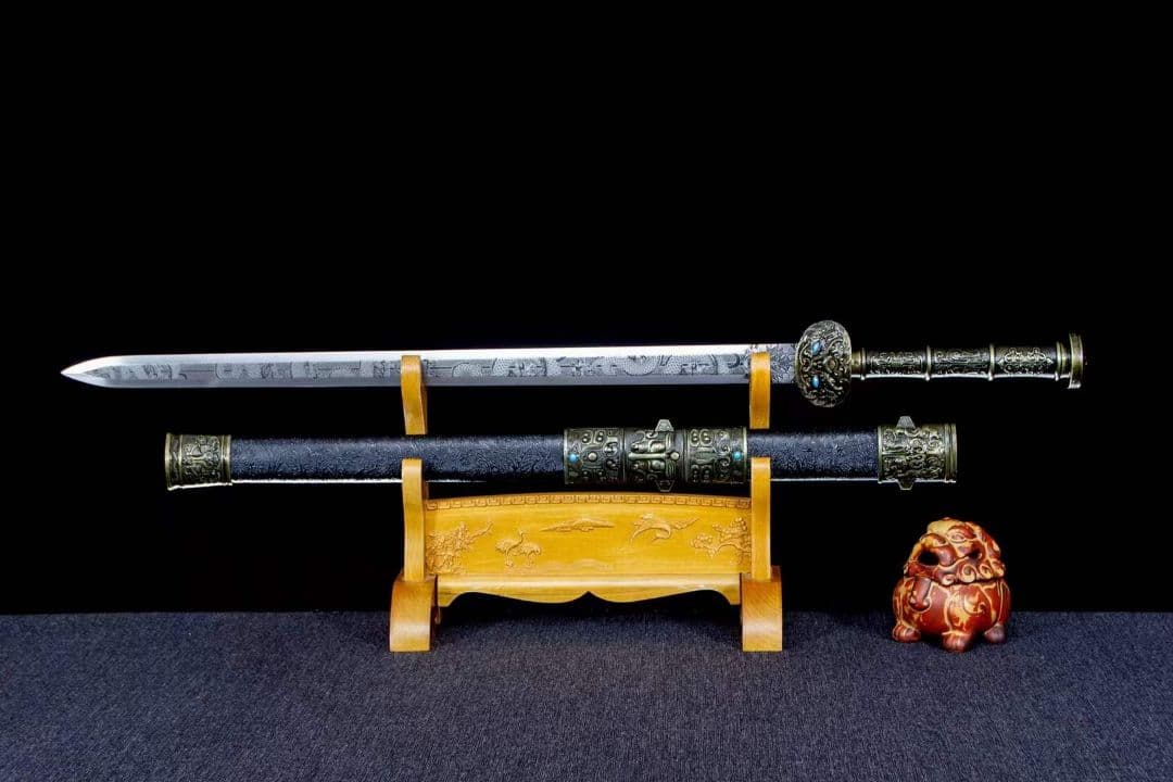 風雲符龍春秋漢剣-高性能マンガン鋼 古兵器 武具　刀装具　日本刀　模造刀 居合刀