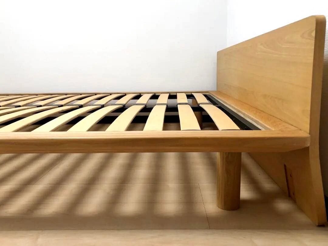 無印良品 ダブル ベットフレーム ナチュラル（+ヘッドボード）