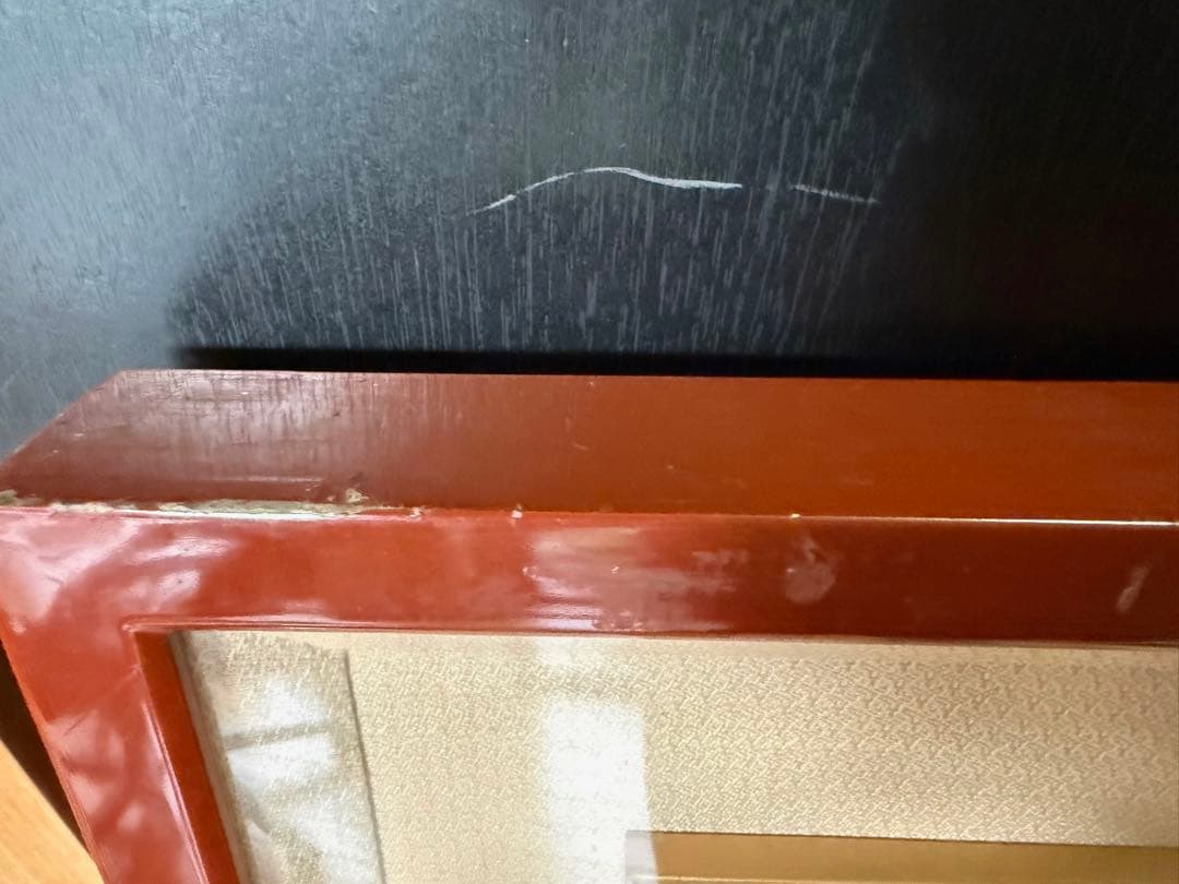 京都で見つけたヴィンテージ　江戸時代 浮世絵　絹　額入り