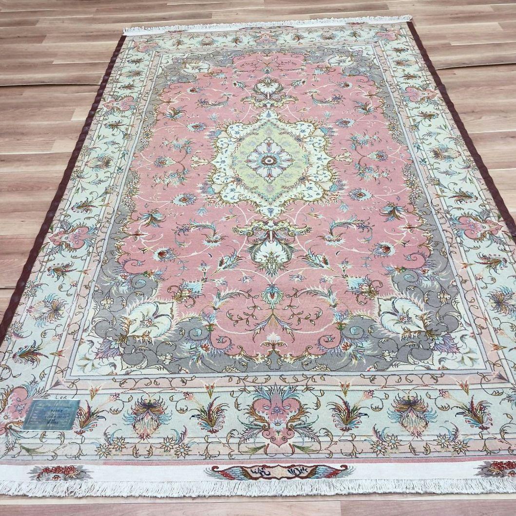 専用Y3054 ペルシャ絨毯 タブリーズ産 ザレザデ工房 ウール 手織り 3m