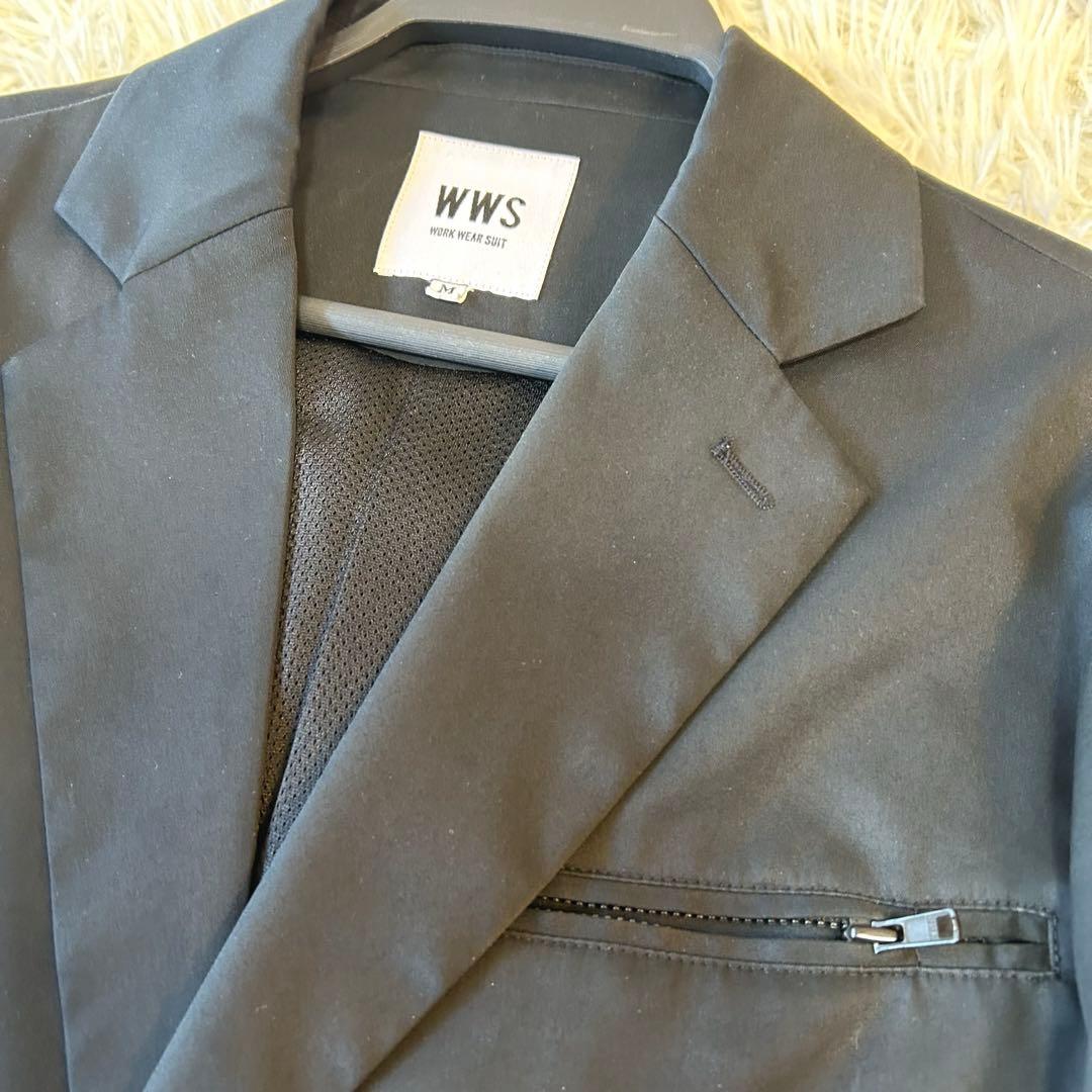 WWS ワークウェアスーツセットアップスーツ　ストレッチ　洗える　撥水