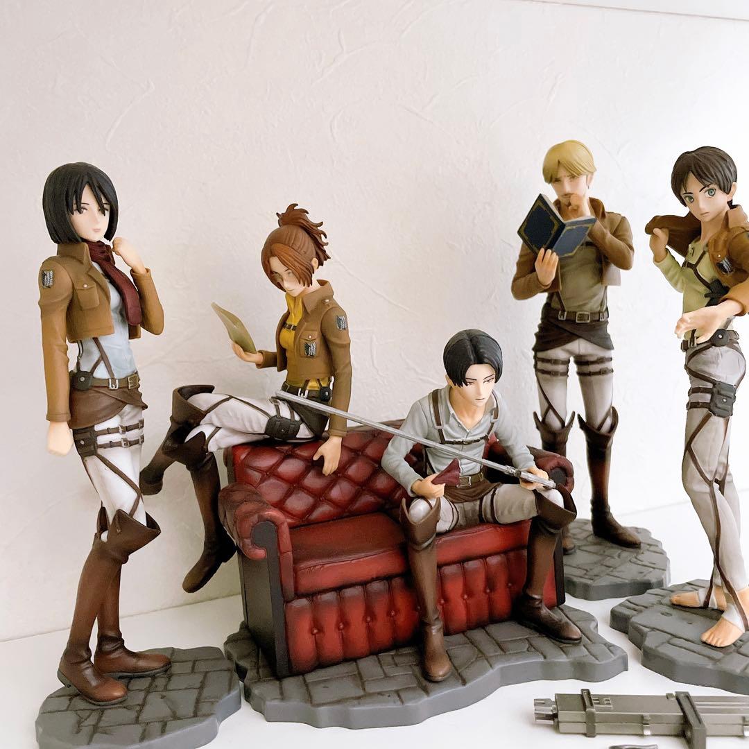 一番くじ　進撃の巨人 自由への進撃 フィギュア 5体セット