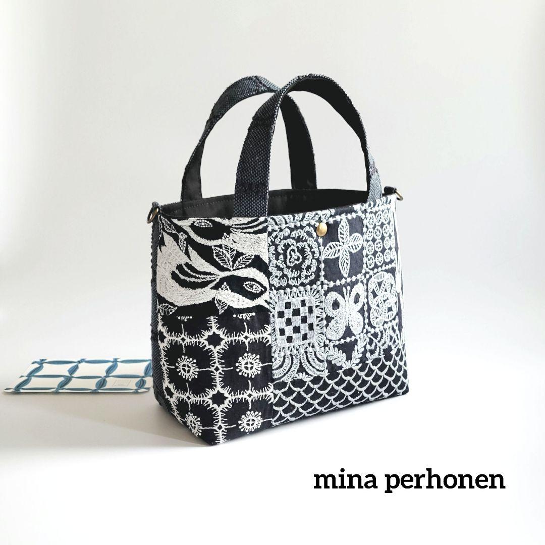 ミナペルホネン　パッチワークシンプルトートバック b