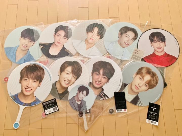 BTS うちわ JUNGKOOK ジョングク 10枚 セット アンカバ