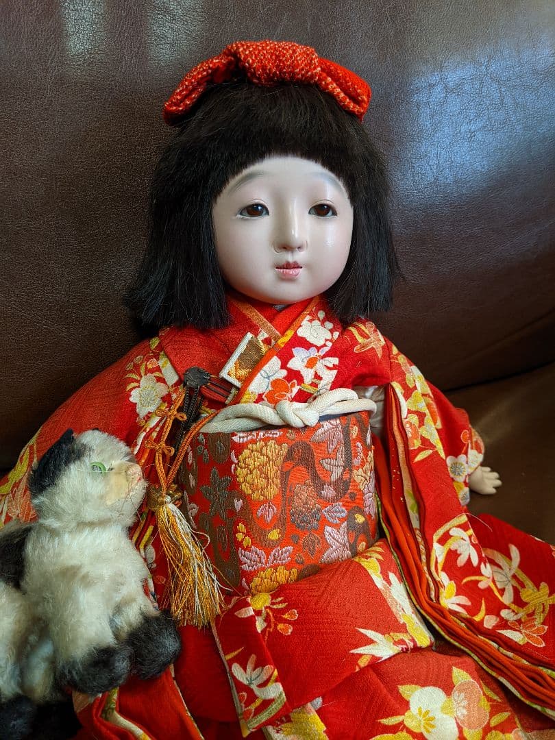 樫村瑞観　自由人形　麗しのお嬢様　鳴きます！　検)市松人形・アンティークドール