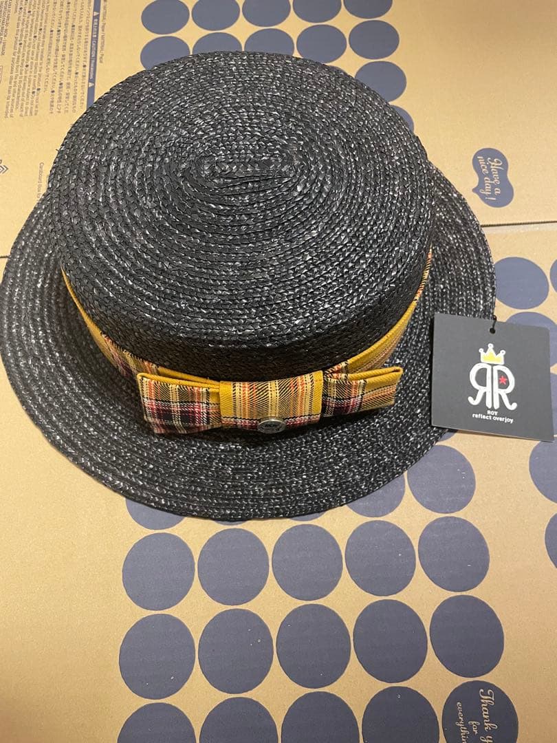【完売品】ROY reflect overjoy ストローハット　イエロー