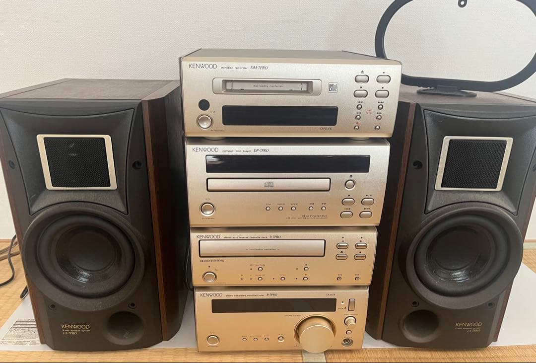 KENWOOD CD・MD・カセットデッキ ゴールド