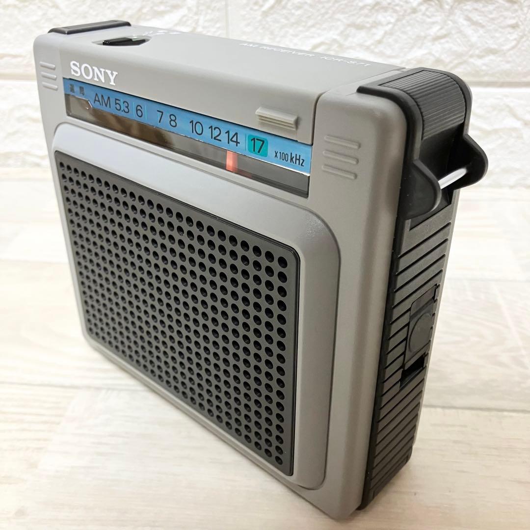 未使用級　極美品　SONY ICR-S71 外箱付　ソニー　ラジオ　昭和レトロ