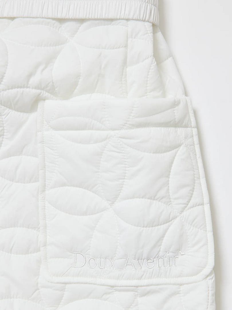 新品⭐︎Doux Avenir ファー付 中綿キルティング ダウン ワンピース