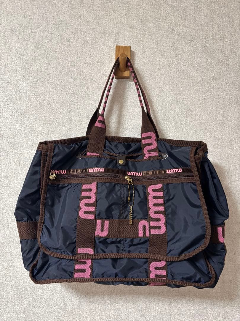 【完売品】ドリカムwmmw soft bag トート バッグ★チャーム付き