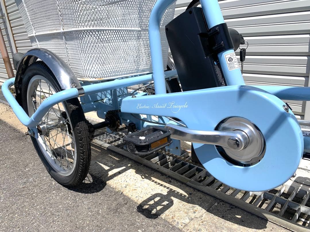 送料無料 電動アシスト三輪自転車 24V10Ah 20-16インチ 動作確認済