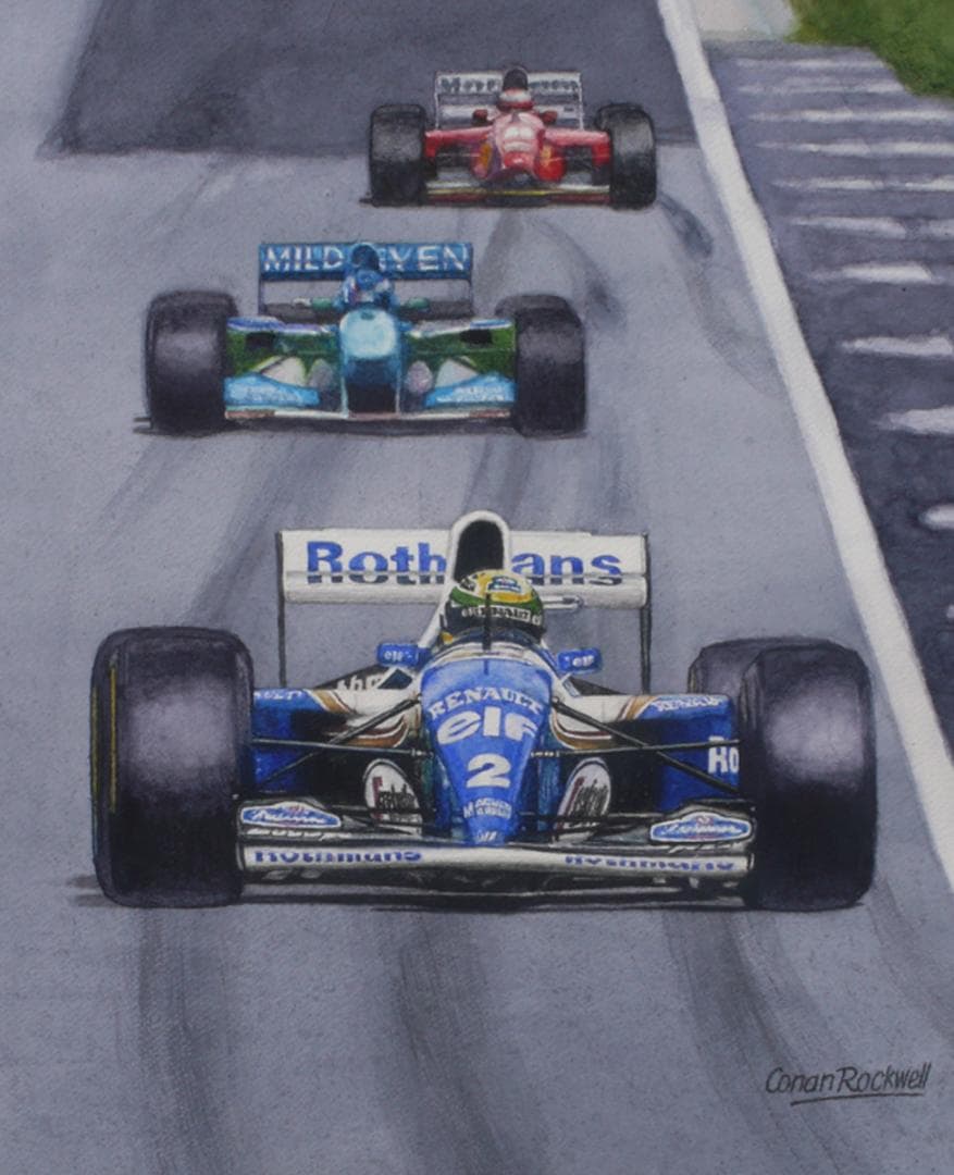 Imola 1994 FW16 アイルトン・セナ 水彩画